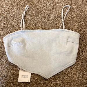 Zara Denim Crop Top size M